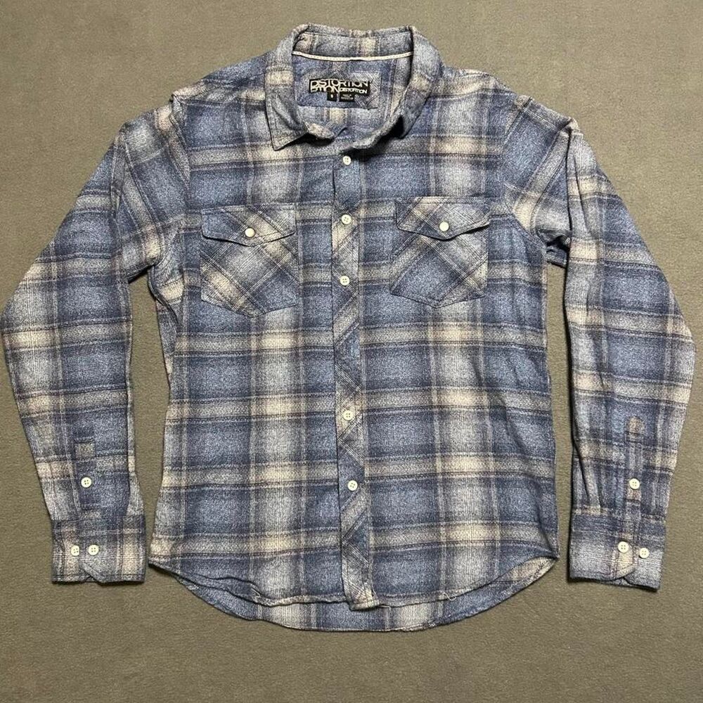 Unbranded Men's Blue and Navy Shirt